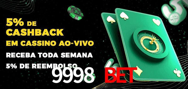 Promoções do cassino ao Vivo 9998 BET